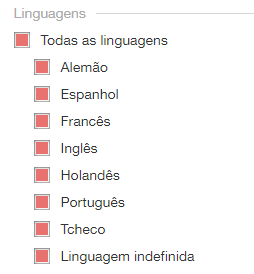 Filtragem por linguagem