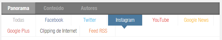 Aba específica do Instagram