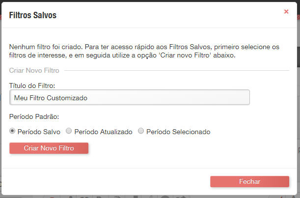 Criar Novo Filtro