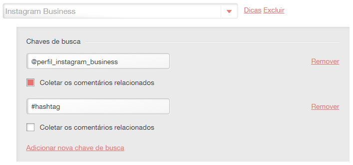 Cadastro do Instagram Business