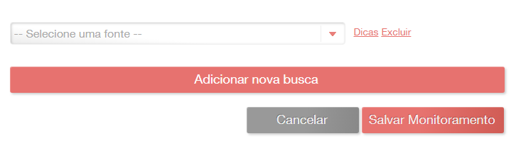 Selecionar fonte das buscas