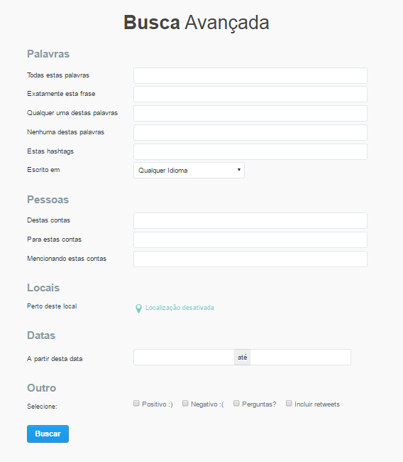 busca avançada twitter